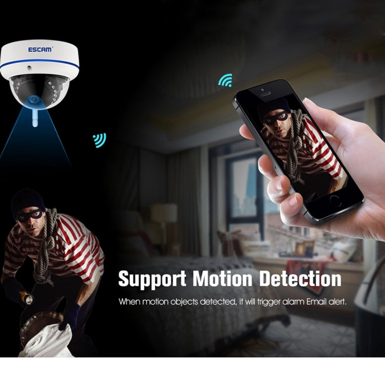 ESCAM Speed QD800WIFI ONVIF HD 1080P 2.0MP P2P Private Cloud IP66 Waterproof Security WiFi IP Camera, Support Motion Detection / Night Vision, IR Distance: 10m, Speed QD800WIFI, QD800WiFi ESCAM Speed QD800WIFI ONVIF HD 1080P 2.0MP P2P Private Cloud IP66 Waterproof Security WiFi IP Camera, Support Motion Detection / Night Vision, IR Distance: 10m, Speed QD800WIFI, QD800WiFi